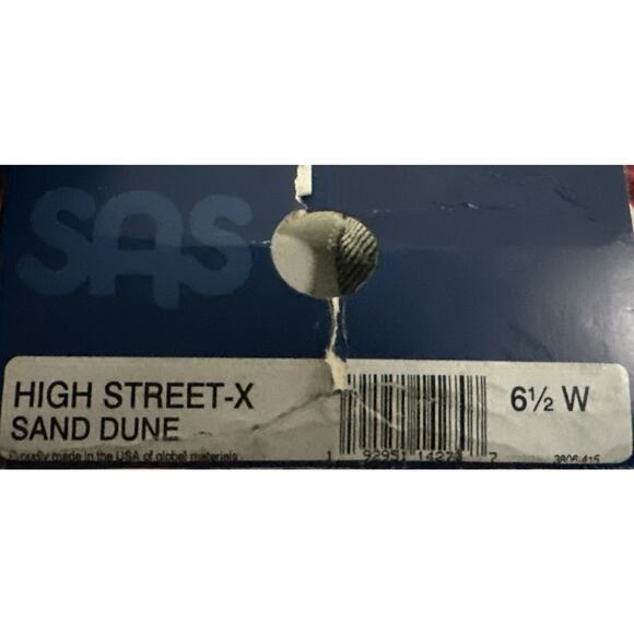SAS High Street- X Lace Up Sneaker Sand Dune Size 6.5 W womens - Picture 7 of 7